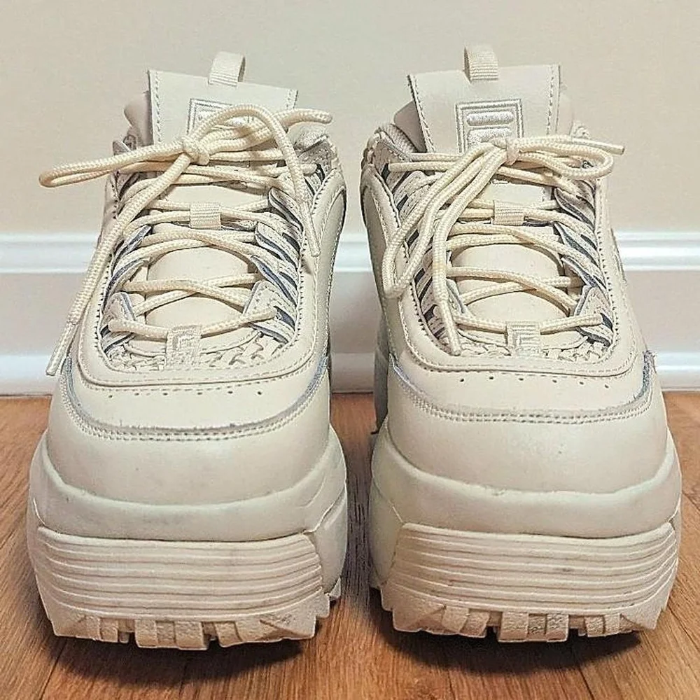 Fila Women's Cream Platform Sneakers - Picture 3 of 8